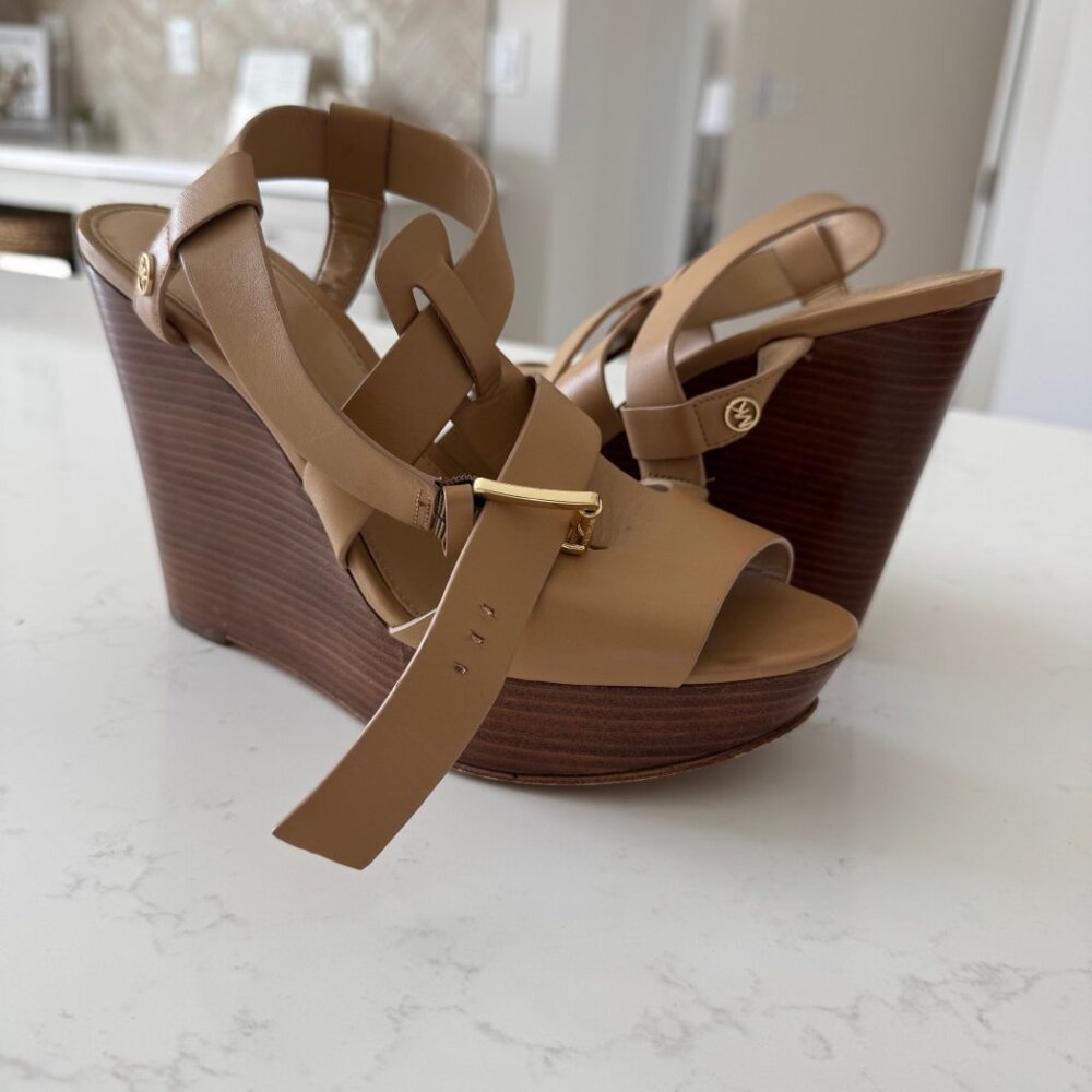 Michael Kors Leather Wedges